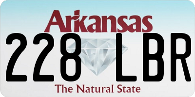 AR license plate 228LBR
