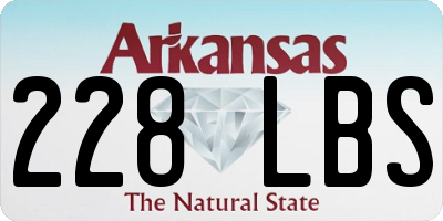 AR license plate 228LBS