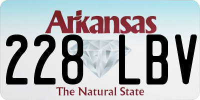 AR license plate 228LBV