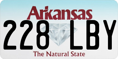AR license plate 228LBY