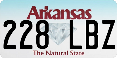 AR license plate 228LBZ