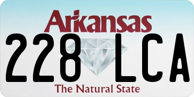 AR license plate 228LCA