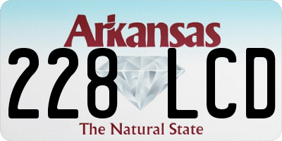 AR license plate 228LCD