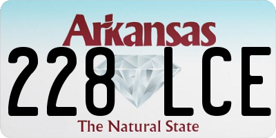 AR license plate 228LCE