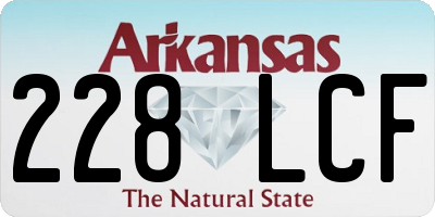 AR license plate 228LCF