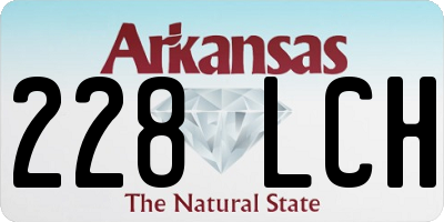 AR license plate 228LCH