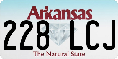 AR license plate 228LCJ