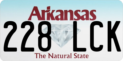 AR license plate 228LCK