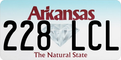 AR license plate 228LCL
