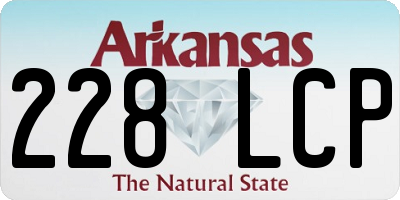 AR license plate 228LCP