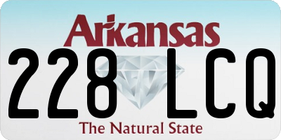 AR license plate 228LCQ