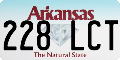 AR license plate 228LCT