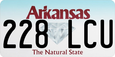 AR license plate 228LCU