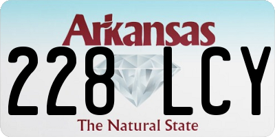 AR license plate 228LCY