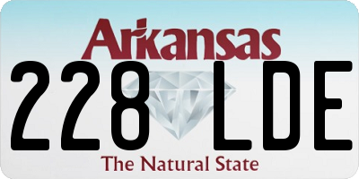 AR license plate 228LDE