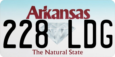 AR license plate 228LDG