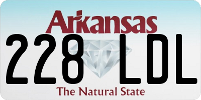 AR license plate 228LDL