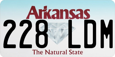 AR license plate 228LDM