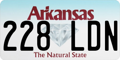 AR license plate 228LDN