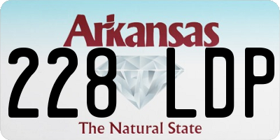 AR license plate 228LDP