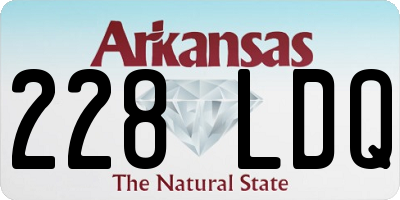 AR license plate 228LDQ