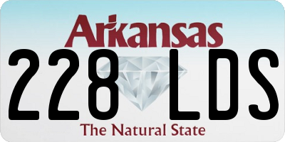 AR license plate 228LDS