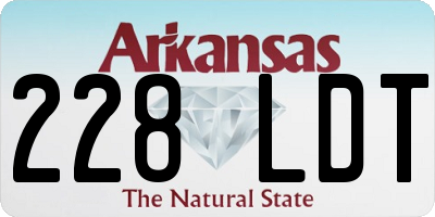 AR license plate 228LDT