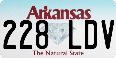 AR license plate 228LDV