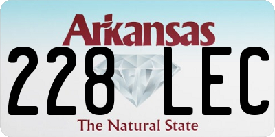 AR license plate 228LEC