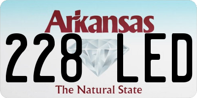 AR license plate 228LED