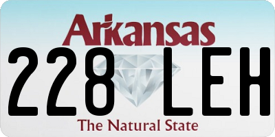 AR license plate 228LEH