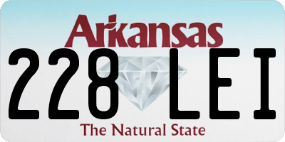 AR license plate 228LEI