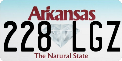 AR license plate 228LGZ