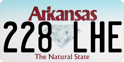 AR license plate 228LHE
