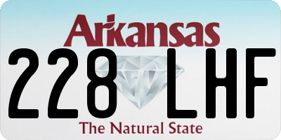 AR license plate 228LHF