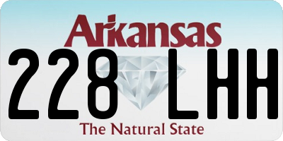 AR license plate 228LHH