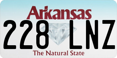 AR license plate 228LNZ