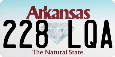 AR license plate 228LQA