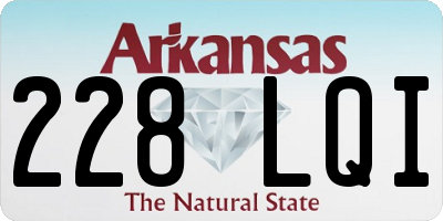 AR license plate 228LQI