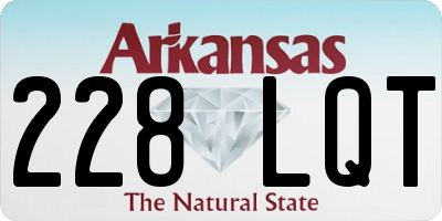 AR license plate 228LQT