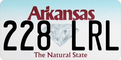 AR license plate 228LRL