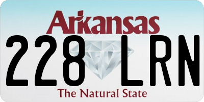 AR license plate 228LRN