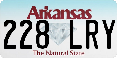 AR license plate 228LRY