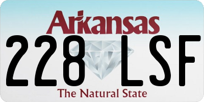 AR license plate 228LSF