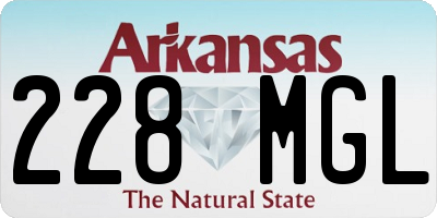 AR license plate 228MGL