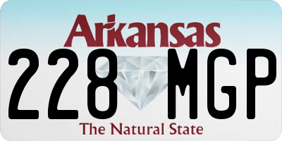 AR license plate 228MGP