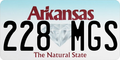 AR license plate 228MGS