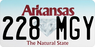 AR license plate 228MGY