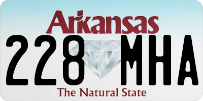 AR license plate 228MHA