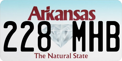 AR license plate 228MHB